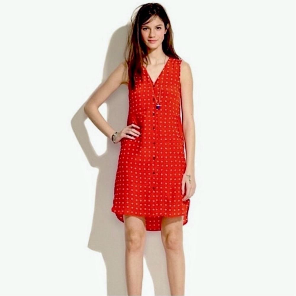 Madewell Odette Floral Silk Dress